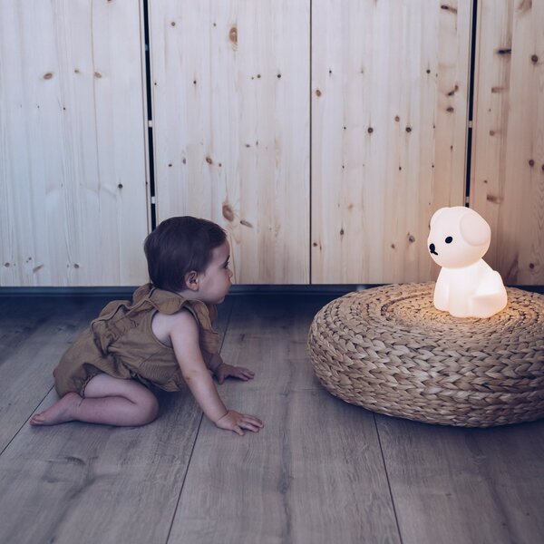 Stolní lampa Mr Maria, Snuffy, stmívatelné, Bílá, Dětský pokoj, Plast
