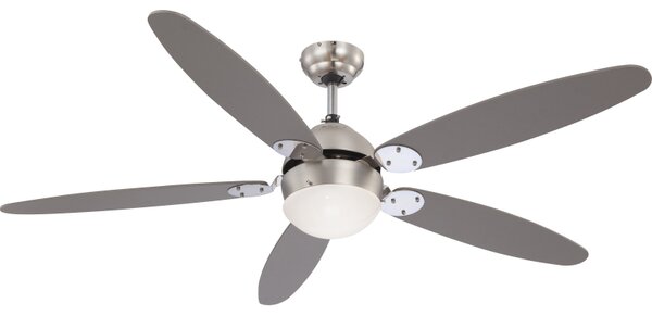 Globo 0308 AZURO - Stropní ventilátor s osvětlením v dekoru dřeva , 1 x E14 (Ventilátor na strop se zpětným chodem)
