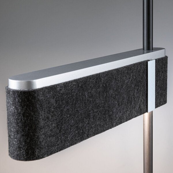 Stojací Lampa Paulmann, Jagun, stmívatelné, Černá, Obývací pokoj, Tkanina / Textil, Moderní