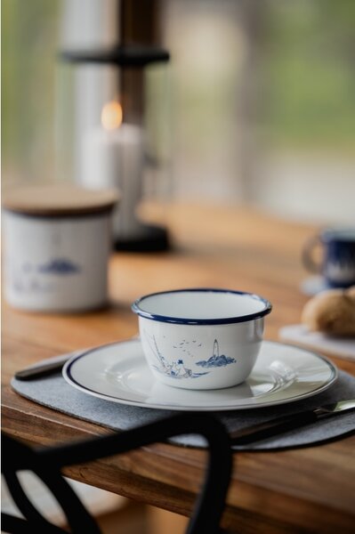 Muurla Miska Moomin Sailors 0,6l, smalt / bílo-modrá