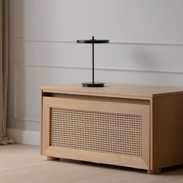 Stolní lampa UMAGE, Asteria Table, stmívatelné, Černá, Obývací pokoj, Hliník, Design