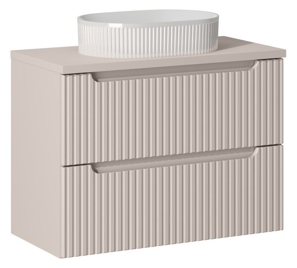 Koupelnová skříňka s umyvadlem a deskou NOVA Cashmere DU80/2 | 80 cm