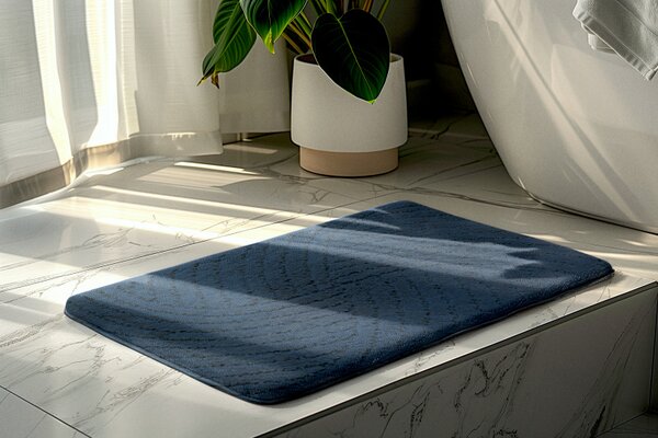 Koupelnová předložka CTN tmavě modrá Comfort, 1 set