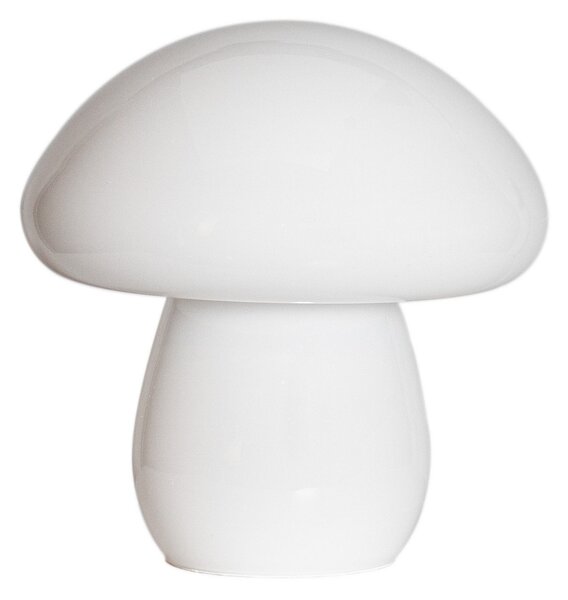 Stolní lampa By Rydéns, Mira Mushroom, Bílá, Obývací pokoj, Sklo
