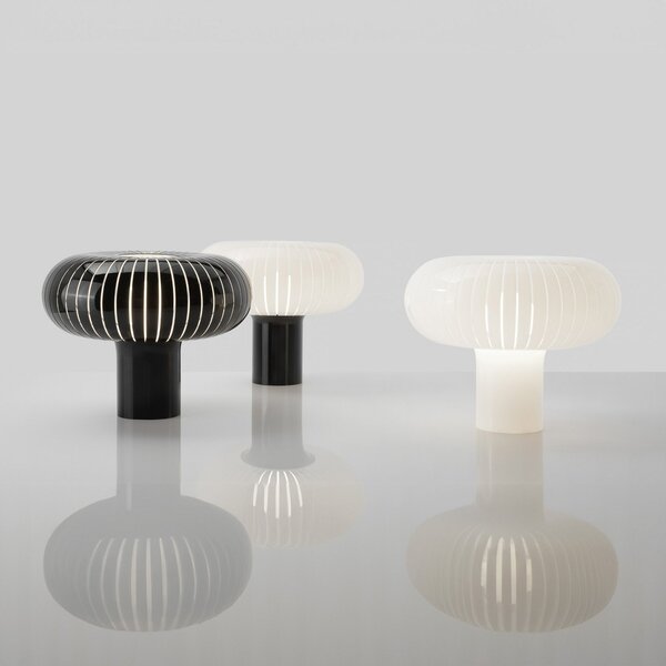 Stolní lampa Kartell, Teresa, stmívatelné, Bílá, Obývací pokoj, Plast, Design