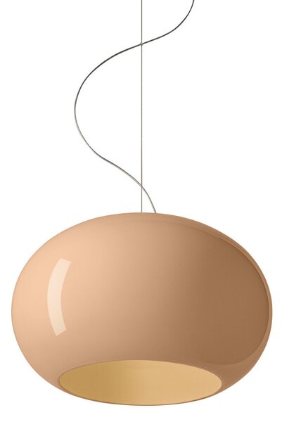 Závěsná svítidlo Foscarini, Buds 2, Béžová, Obývací pokoj, Sklo, Design