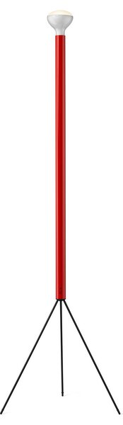 Stojací Lampa FLOS, Luminator, stmívatelné, Červená, Obývací pokoj, Kov