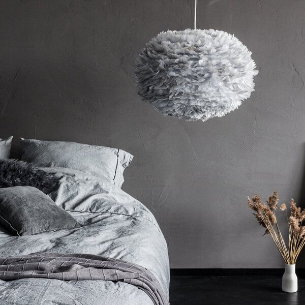 Závěsná svítidlo UMAGE, Eos, stmívatelné, Šedá, Obývací pokoj, Design