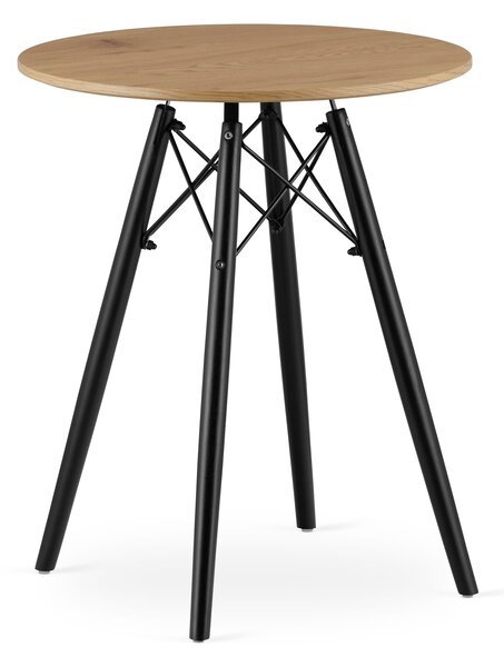 Jídelní stůl s deskou v dekoru dub OSLO 60x60