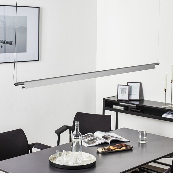 Závěsná svítidlo Luceplan, stmívatelné, Metalická, Obývací pokoj, Kov, Design