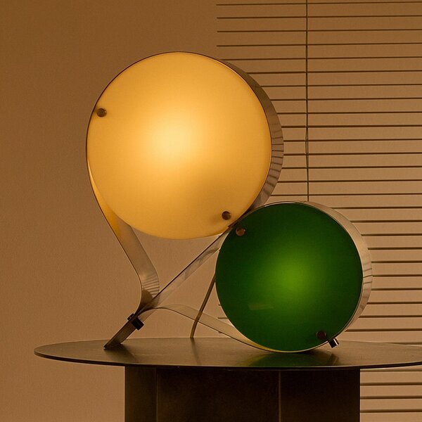 Stolní lampa GUBI, Coppia, Bílá, Obývací pokoj, Plast, Moderní