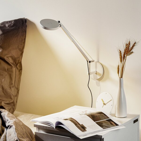 Nástěnná Svítidla Artemide, Demetra Micro, stmívatelné, Bílá, Pracovna, Kov, Design