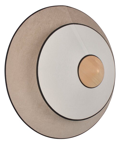 Nástěnná Svítidla Forestier, Cymbal S, Béžová, Obývací pokoj, Tkanina / Textil, Design