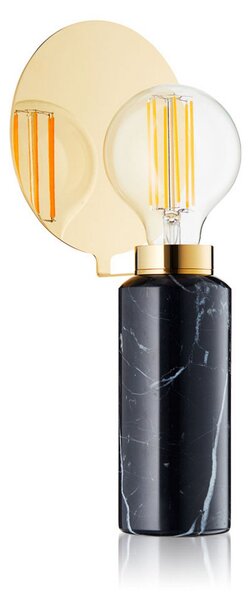 Stolní lampa DESIGN BY US, Blindspot, Černá, Obývací pokoj, Mramor, Design
