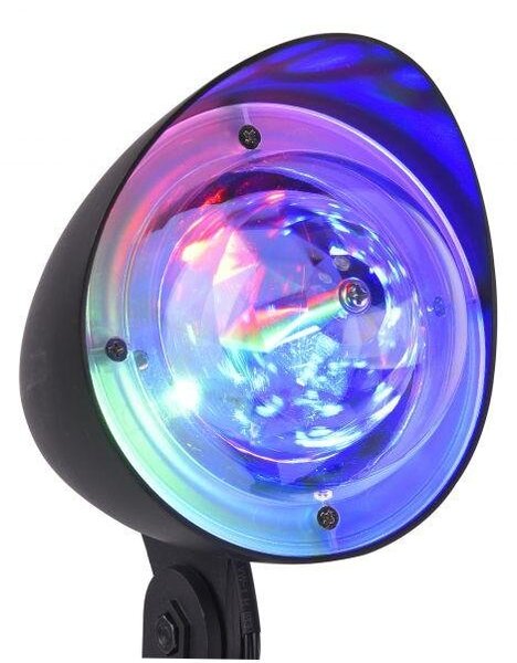 LD 19035-18 DISCO Zahradní zápich černý LED 3W RGB IP44 s DISCO efektem - LEUCHTEN DIREKT / JUST LIGHT