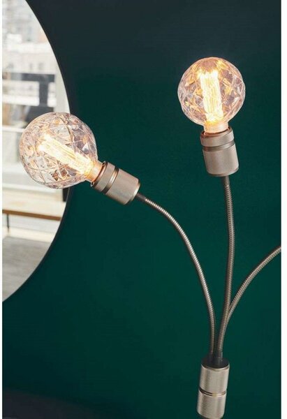 Stojací Lampa Halo Design, Černá, Obývací pokoj, Kov