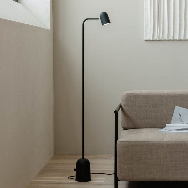 Stojací Lampa Northern, Buddy floor, stmívatelné, Černá, Obývací pokoj, Kov, Skandinávský