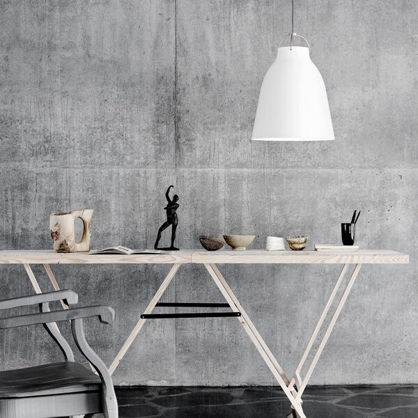 Závěsná svítidlo FRITZ HANSEN, Caravaggio P3, stmívatelné, Bílá, Obývací pokoj, Kov, Design