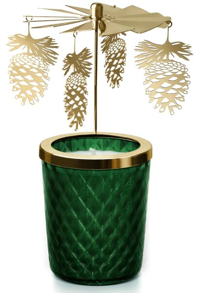Vonná svíčka s rotujícím svícnem Meadows Mistletoe Kiss 200 g