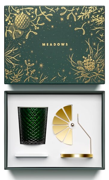 Vonná svíčka s rotujícím svícnem Meadows Mistletoe Kiss 200 g