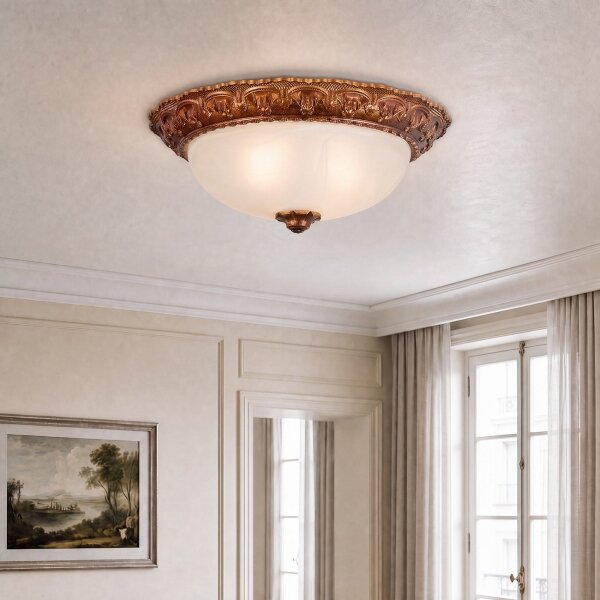 Brilagi - Stropní svítidlo FRESCO 2xE27/40W/230V pr. 30 cm zlatá