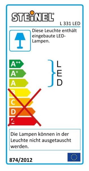 STEIN 053093 Nástěnné venkovní svítidlo L 331 LED antracit 9W IP44 senzor - STEINEL