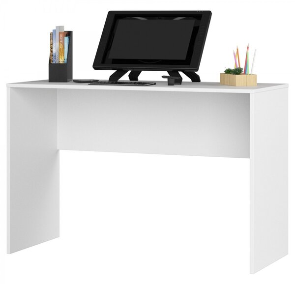 Ak furniture Volně stojící psací stůl B-17 120 cm bílý