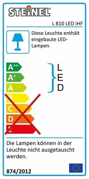 STEIN 009847 Nástěnné svítidlo L 810 LED iHF antracit se senzorem 12,5W IP44 - STEINEL