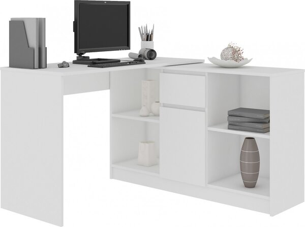 Ak furniture Volně stojící psací stůl B-17 120 cm bílý