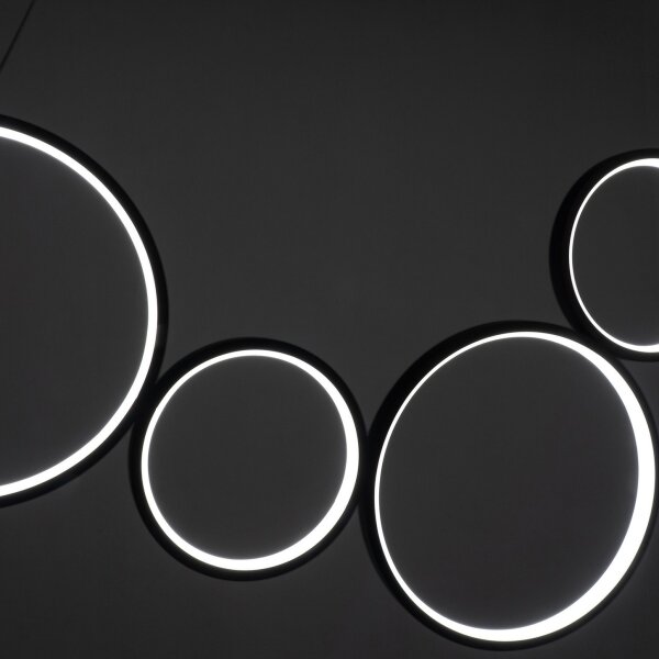Brilagi - LED Lustr na lanku ECHO LED/60W/230V 4000K 100 cm černá