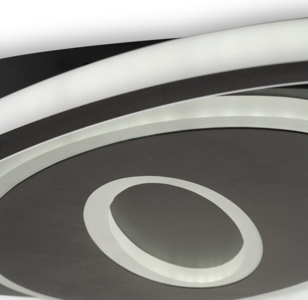 Brilagi - LED Stm stropní svítidlo IRIS LED/78W/230V 37x49 cm černá + DO