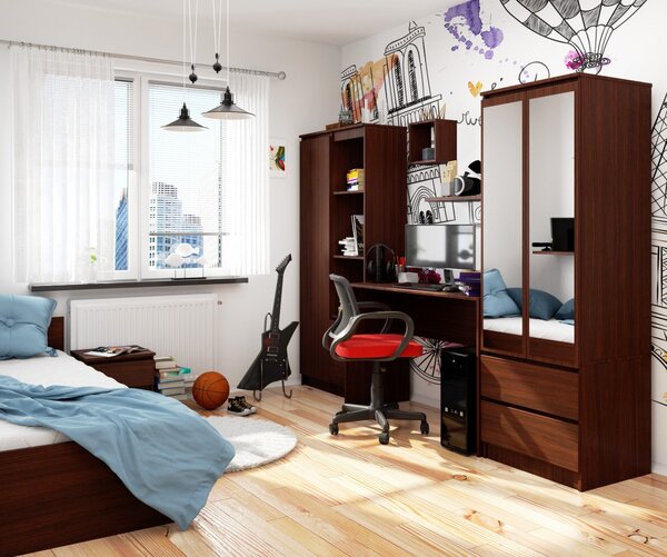 Ak furniture Volně stojící psací stůl B-17 120 cm wenge