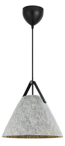 Závěsná svítidlo DFTP by Nordlux, Strap, stmívatelné, Šedá, Obývací pokoj, Tkanina / Textil, Skandinávský