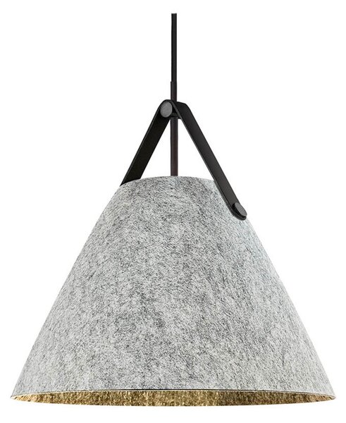 Závěsná svítidlo DFTP by Nordlux, Strap, stmívatelné, Šedá, Obývací pokoj, Tkanina / Textil, Skandinávský