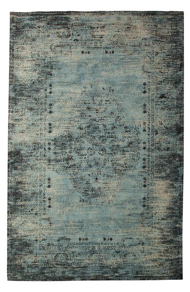 Modrý bavlněný koberec Marreko, 240x160 cm