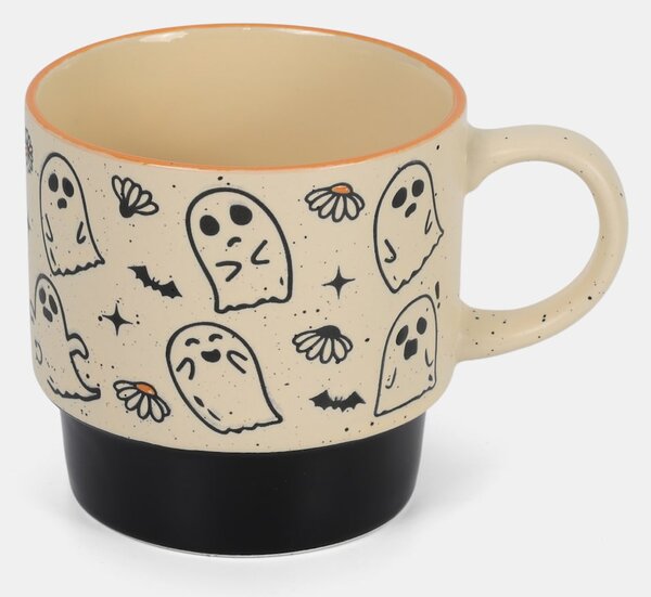 Sinsay - Hrnek s halloweenským motivem - krémová