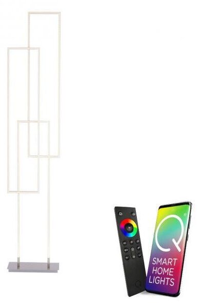 Paul Neuhaus Stojací LED lampa Q-INIGO, 63W, v. 160 cm, ZigBee, CCT 2700-5000K