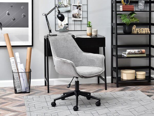 Židle Omaro (šedá + černá). Akce -10%