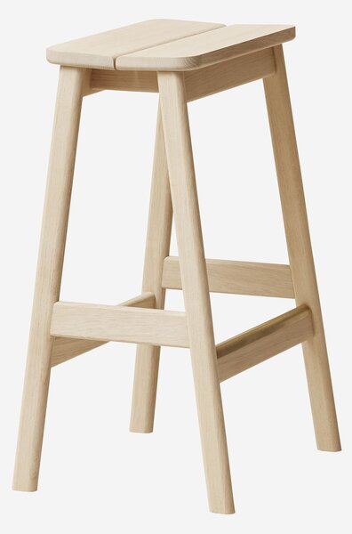 Form & Refine Barová stolička Angle by Herman Studio 65cm dubová bělená 65 cm