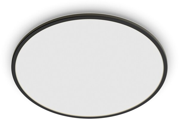 Stropní Lampa Philips, Superslim, stmívatelné, Černá, Koupelna, Kov