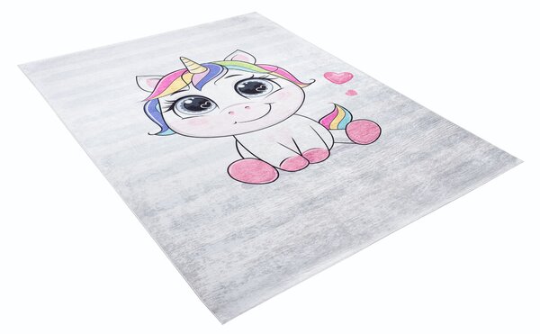 Makro Abra Dětský kusový koberec vhodný k praní BAMBINO 2736 Kočička protiskluzový vícebarevný Rozměr: 80x150 cm