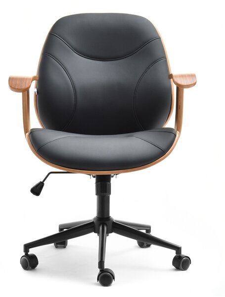 Židle Raynold (ořech tmavý + černá). Akce -10%