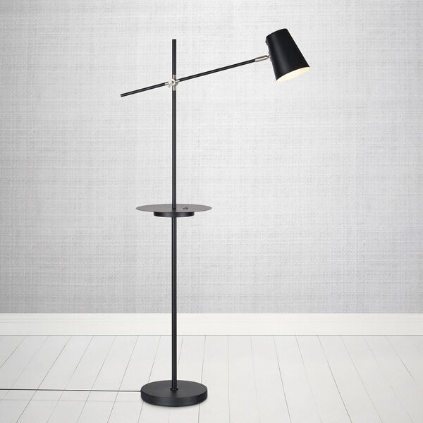 Stojací Lampa Markslöjd, Linear, Černá, Obývací pokoj, Kov, Skandinávský