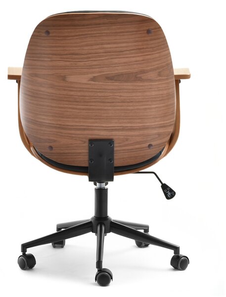 Židle Raynold (ořech tmavý + černá). Akce -10%