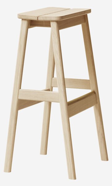 Barová stolička Angle by Herman Studio 75cm dubová bělená