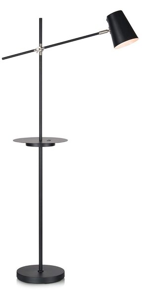 Stojací Lampa Markslöjd, Linear, Černá, Obývací pokoj, Kov, Skandinávský