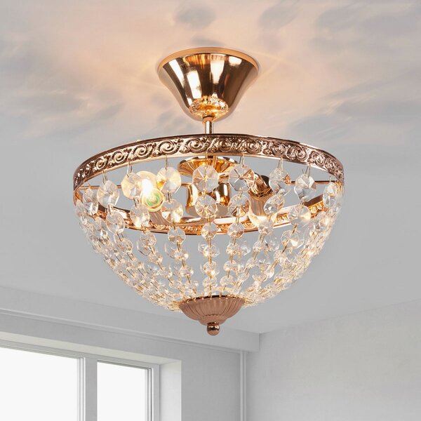 Stropní Lampa Markslöjd, HANASKOG, stmívatelné, Zlatá / mosazná, Obývací pokoj, Kov