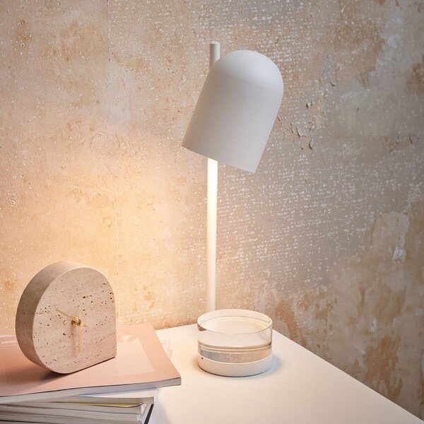Stolní lampa AYTM, Luceo, Bílá, Obývací pokoj, Kov, Design