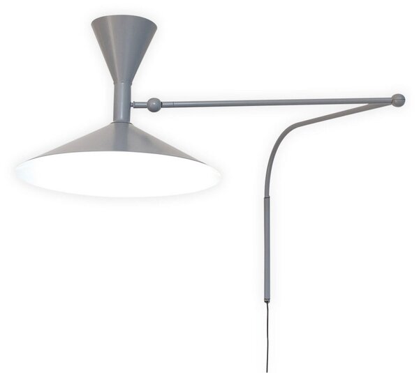 Nástěnná Svítidla Nemo Lighting, Lampe de Marseille, Šedá, Obývací pokoj, Kov