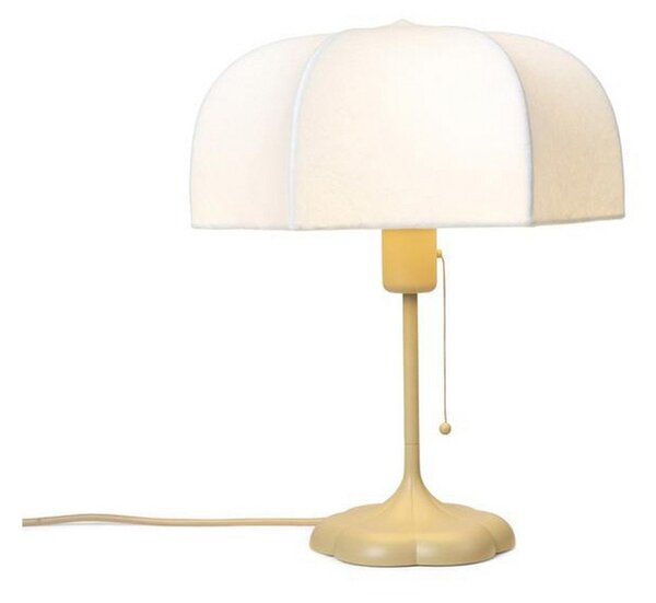 Stolní lampa ferm LIVING, Poem, Béžová, Obývací pokoj, Kov, Design